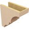 Ekena Millwork 6"W x 12"D x 12"H Classic Asheboro Rough Cedar Woodgrain TimberThane Corbel, Primed Tan CORUR06X12X12ASHRCPR - alternate 3
